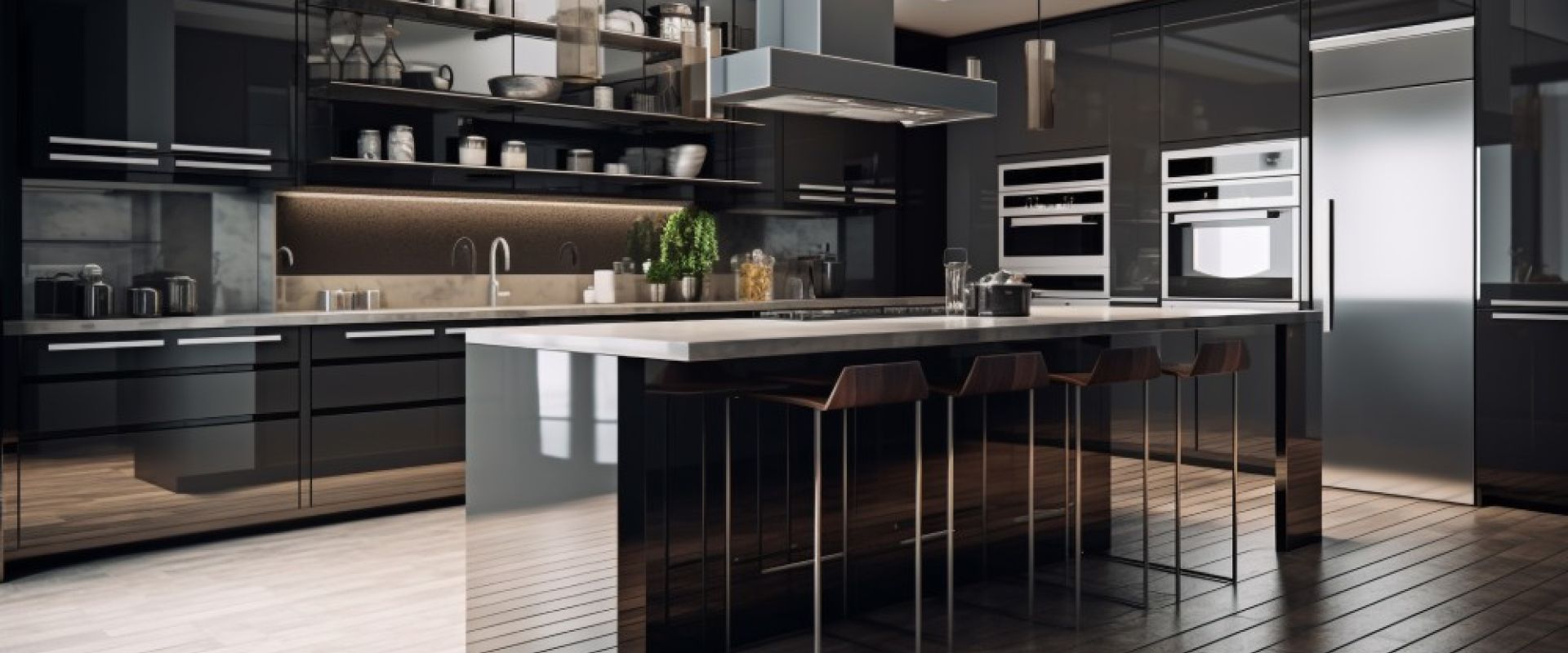 Cucine moderne Occhiobello: linee essenziali e salvaspazio